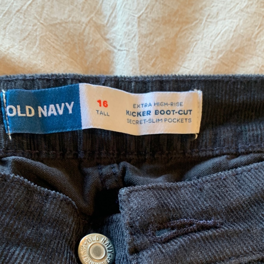 Black Women's corduroy pants - Picture 2 of 4